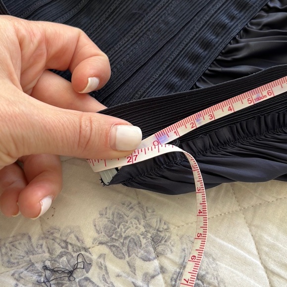 A.L.C. Pleated Olivia Gown navy XS - Picture 7 of 9